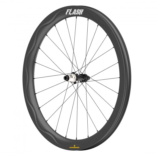 Flucircle [Ultralight] 380g 700C 47x40mm Carbon Tubeless Gravel / CX / MTB / Beach Racer Wheels Rim